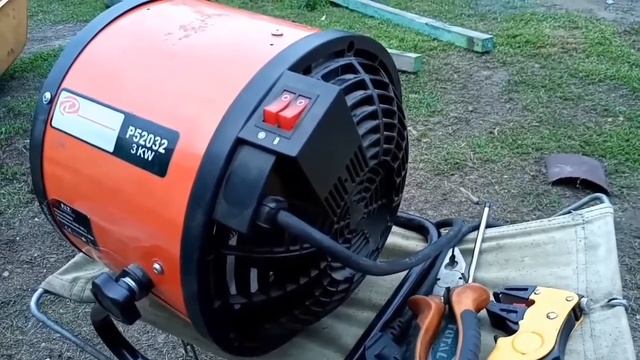 Тепловая электропушка P.I.T. модель Р52032 2016 г.в. Личный опыт. Первый ремонт. смотреть онлайн