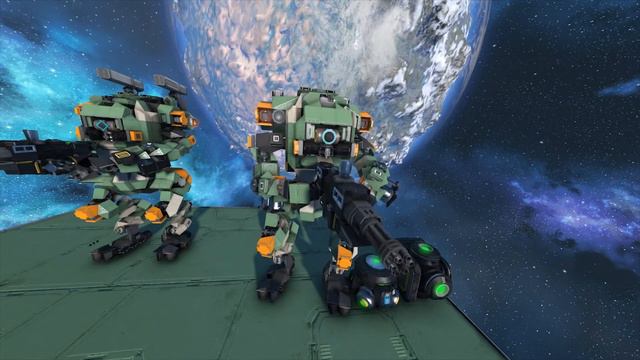 Space engineers - Titanfall2 mech Gundraw animation WIP смотреть онлайн
