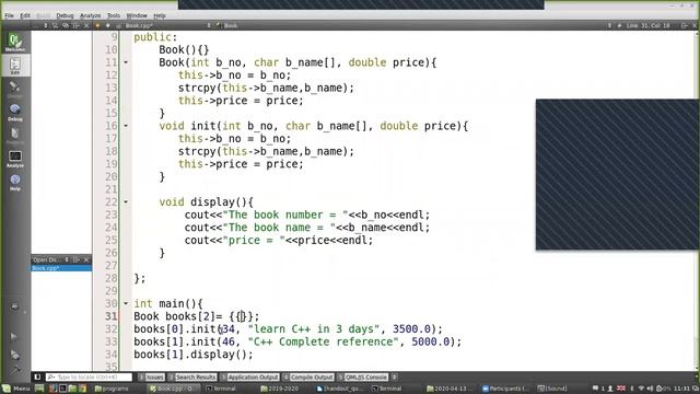 OOP tutorial 3 (Array of objects) смотреть онлайн