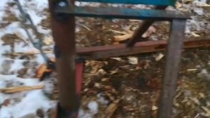 Пружинный дровокол.