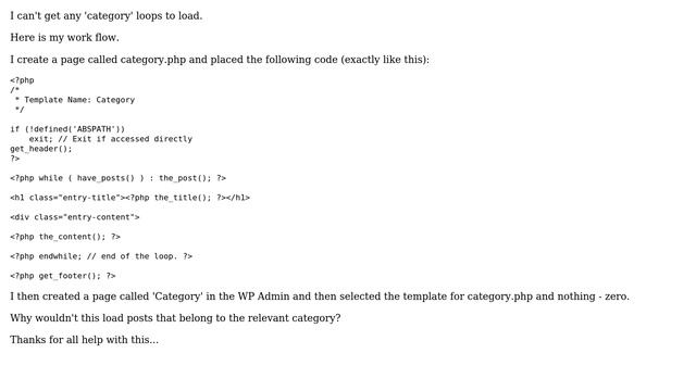 Wordpress: completely confused with archive.php, category.php смотреть онлайн