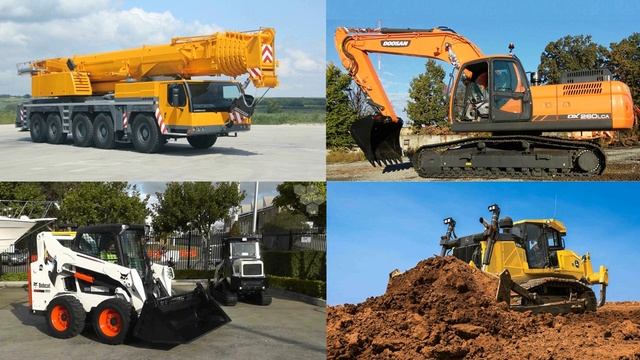 Изучаем строительный транспорт и спецтехнику для детей Обучающее видео для самых маленьких смотреть онлайн