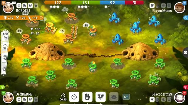 Mushroom wars 2. Война грибов 2. Тактика боя некоторых героев смотреть онлайн