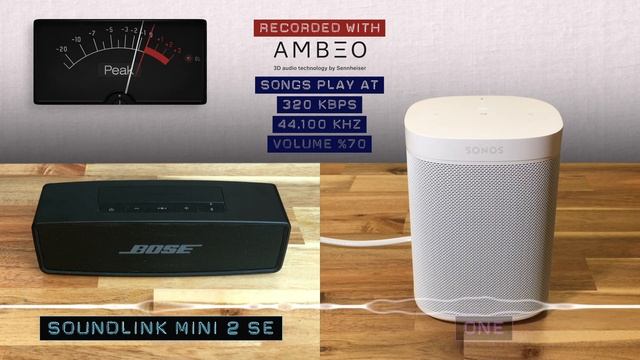 Bose SoundLink Mini 2 (SE) vs. Sonos One (Smart Speaker). Audio, music quality sound test. смотреть онлайн