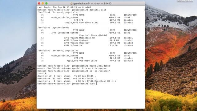 Force an External Mac Drive to Mount via Command Line Terminal Commands in Mac OS X смотреть онлайн
