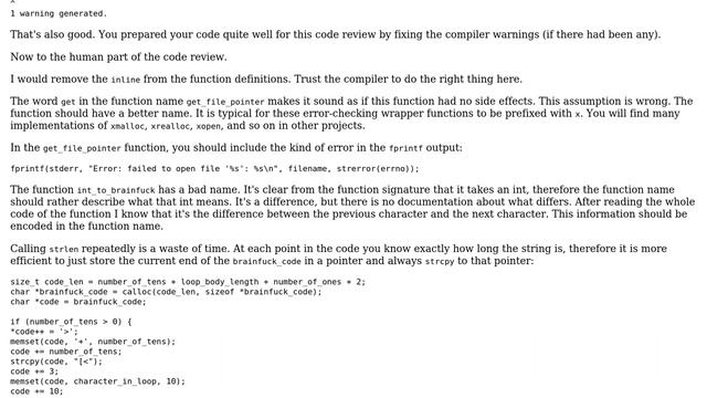Code Review: Program that generates brainfuck code that outputs given text (2 Solutions!!) смотреть онлайн