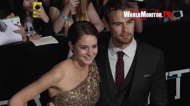 Shailene Woodley, Theo James arrive at 'Divergent' Los Angeles premiere смотреть онлайн
