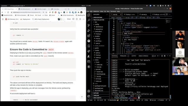 Heroku Deployment - MEN Stack смотреть онлайн