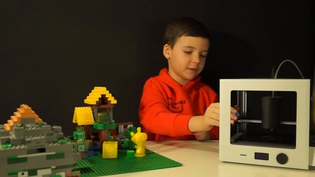 Печатаем на 3D ПРИНТЕРЕ - Лего НУБик Майнкрафт - LEGO Minecraft Animation DIY смотреть онлайн