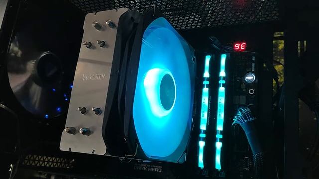 Демонстрация работы ARGB подсветки вентилятора кулера PCCooler PALADIN 400 ARGB смотреть онлайн