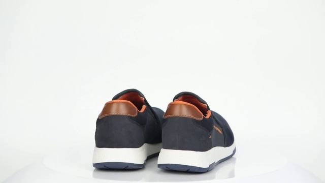 Синие кроссовки из комбинированных материалов B3450-14 смотреть онлайн