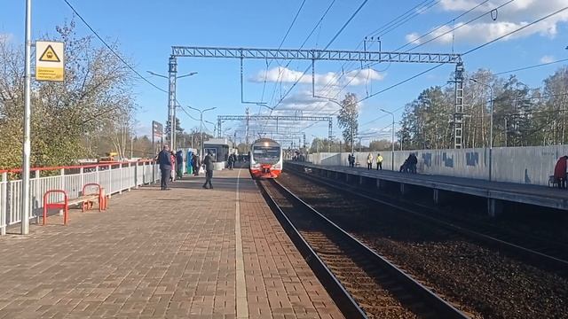 Электропоезд ЭД4М-0461 с сообщением Петушки-Поклонная. смотреть онлайн