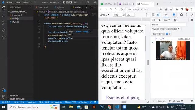 CÓMO ANIMAR ELEMENTOS CON SCROLL | JAVASCRIPT PURO смотреть онлайн