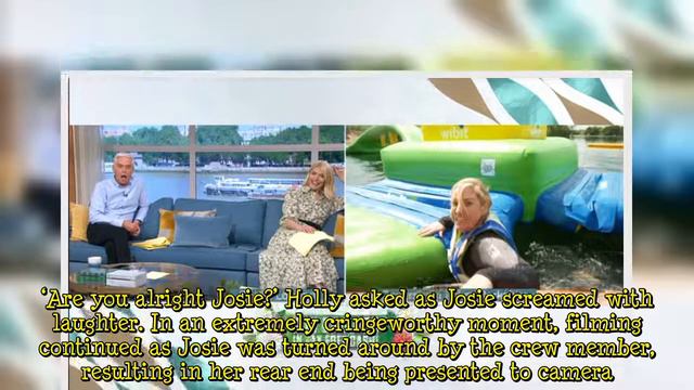 Josie Gibson screams as she suffers disastrous fall into water live on This Morning in ‘Bridget Jon смотреть онлайн