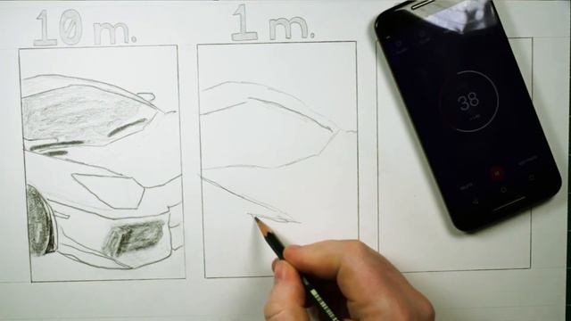 10 Minutes , 1 Minute, 10 Second Challenge - Drawing a Lamborghini by Viewer Request смотреть онлайн