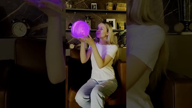 Ночник 3D шар "Звёздное небо" / Светильник Галактика / Лампа Космос смотреть онлайн