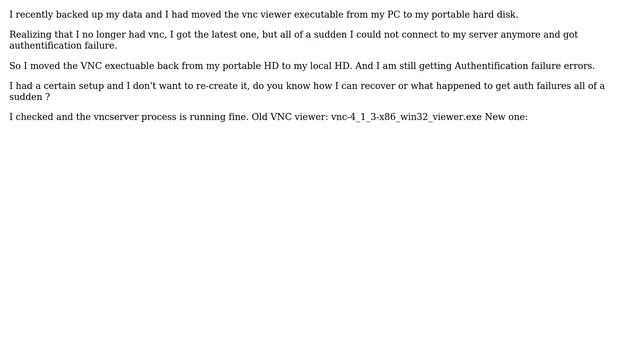 Vnc viewer authentication failure смотреть онлайн