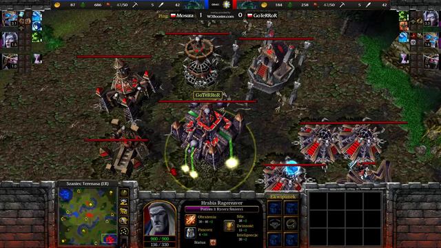WarCraft III Gametoon Allstars, 5. Kolejka | TeRRoR Vs Mosura - Szaniec Terenasa