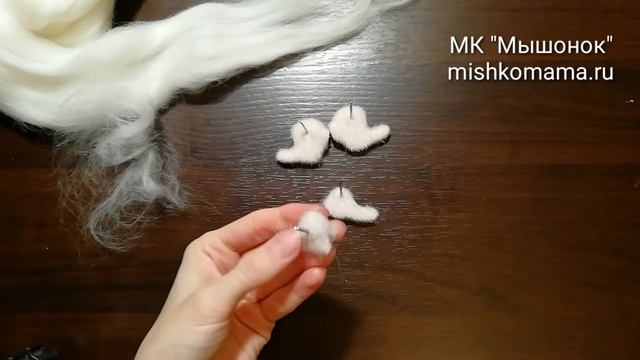 7 Крепление шплинтов с дисками и набивка лап. МК "Мышонок" в стиле тедди смотреть онлайн