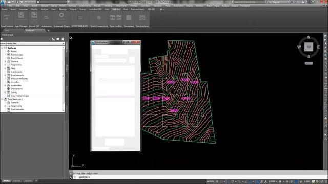 Automatically extract surfaces from an existing surface in AutoCAD Civil 3D смотреть онлайн