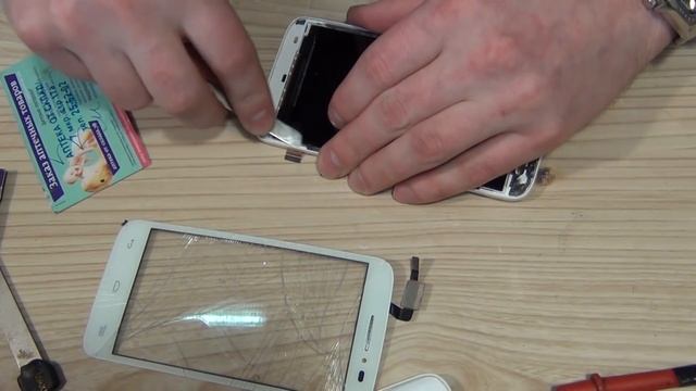 Alcatel One Touch Pop 2 (5042D)замена тачскрина ,ссылки в описании,разбор,ремонт смотреть онлайн