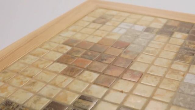 001 Дизайнерский журнальный столик из массива ясеня и мозаики смотреть онлайн