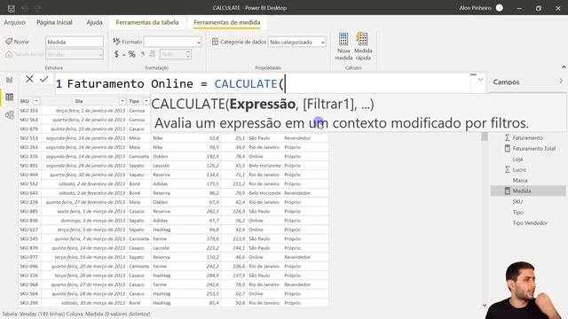 Como usar a Fórmula CALCULATE no Power BI (A Fórmula Mais Importante do Power BI!) смотреть онлайн