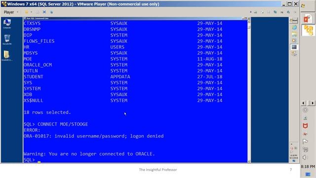 Creating a Database User смотреть онлайн