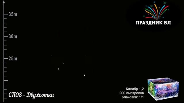 Салют Двухсотка, 200 залпов, 3 мин. смотреть онлайн