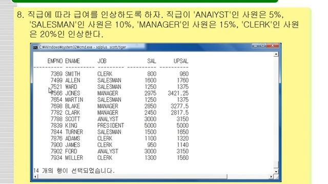 15강 oracle 11g SQL 조건식(오라클 Conditional expression) смотреть онлайн