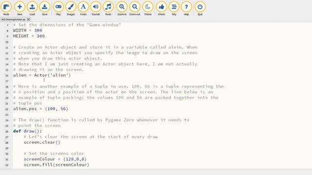 Techcamp.ie - Pygame Zero: Drawing an Actor смотреть онлайн