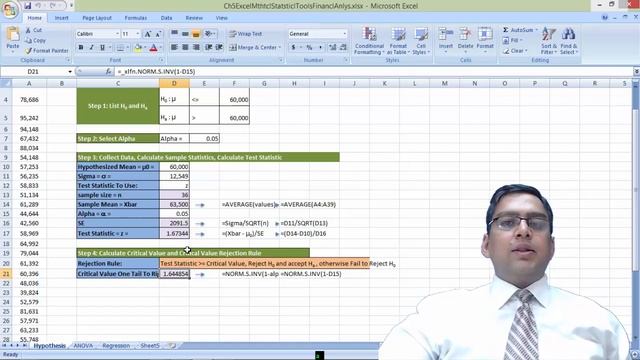 Advance MS Excel Chapter 5: Mathematical and Statistical Tools For Financial Analysis смотреть онлайн