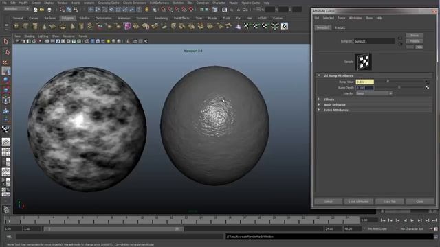 Bump Mapping in Maya смотреть онлайн