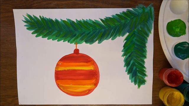 Рисуем новогодний шар смотреть онлайн