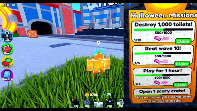 ✨ЗАБЕРИ ЮНИТА😱КВЕСТЫ в Toilet Tower Defense! РОБЛОКС! ROBLOX смотреть онлайн