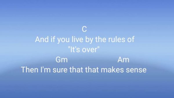 Dido - White Flag (chord+lyrics)