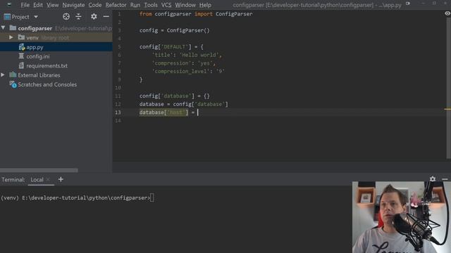 Python configparser - Basic configparser - learn to write your own config fil смотреть онлайн