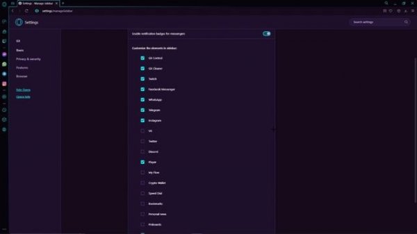 How to add Discord to sidebar in Opera GX browser