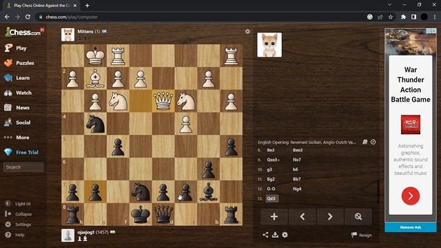 Playing against MITTENS! смотреть онлайн