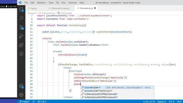 Video 10.- Formik, Yup, StackNavigator y Firebase (Parte #1) смотреть онлайн