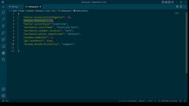 VS Code Mini Tipp 1 - Setting.json смотреть онлайн