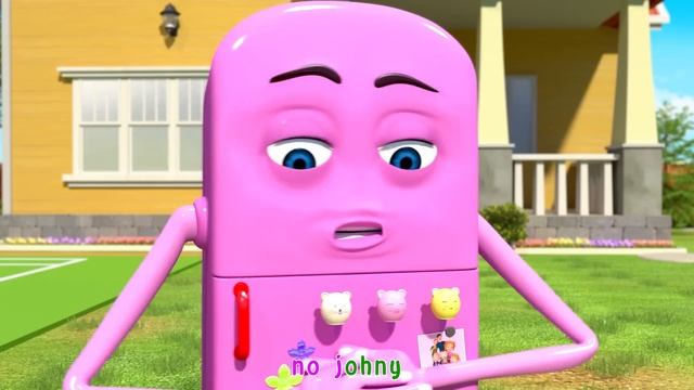 Johnny & Refrigerator Friend - BillionSurpriseToys Nursery Rhymes, Kids Songs смотреть онлайн