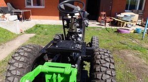 минитрактор своими руками  , небольшая часть сборки homemade mini tractor