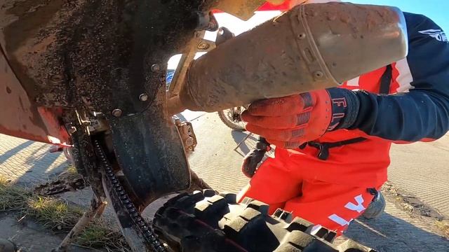 Отпал Глушитель Питбайка - Будем Чинить / Покатушки на питбайке Бсе 125 и Аполло 150 смотреть онлайн