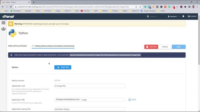 Most Easiest way to Deploy/Transfer Python App/Project in Hosting or Cpanel смотреть онлайн