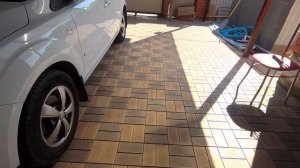 Очистка тротуарной плитки от белого налёта/Как убрать белый налёт с плитки?