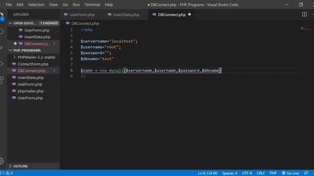 PHP CRUD Part#1 - Inserting Data into the Database from website using PHP | Insert | PHP Tutorial смотреть онлайн