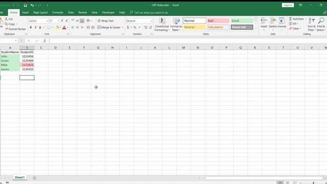 CBT Video xlsx Excel #000769928 смотреть онлайн