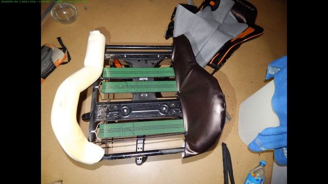 Перетяжка кожзама. Первый опыт. Компьютерное кресло DXRacer Formula OH/FL08/NO смотреть онлайн