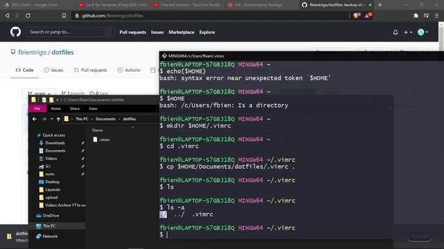 Instalar Vim en Windows 10 - 2021 - usando GitBash (para aprender Linux de Camino) смотреть онлайн
